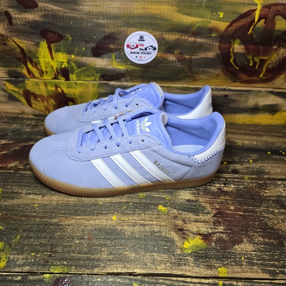 adidas Originals Gazelle Clear Sky Blue JI2008 Size 5Y= Women size 6 new - Picture 3 of 8